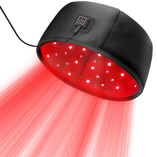 Gorro de terapia de luz roja e infrarroja